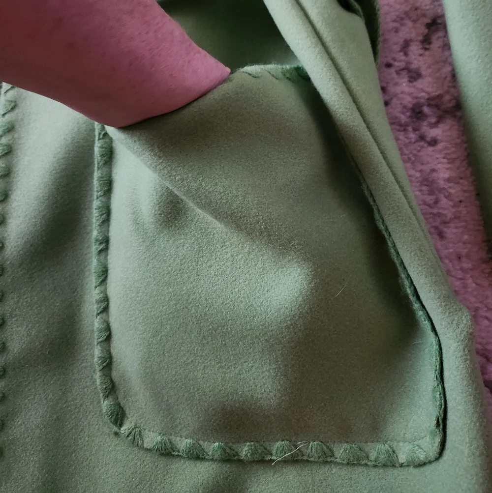 NWOT Draper James Blanket Stitch Wrap Jacket - Picture 4 of 9